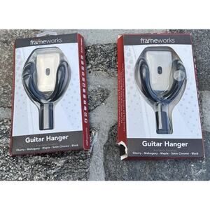 Gator Frameworks GFW-GTR-HNGRSCH Guitar Wall Hanger Satin Chrome